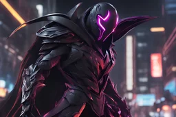 Shredder venom in 8k solo leveling shadow artstyle, machine them, close picture, rain, Shredder helmet, neon lights, intricate details, highly detailed, high details, detailed portrait, masterpiece,ultra detailed, ultra quality