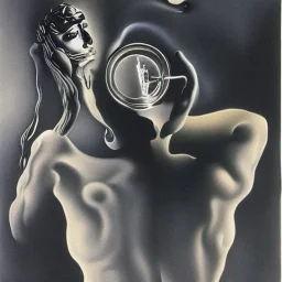 Drinking vodka by Salvador dali