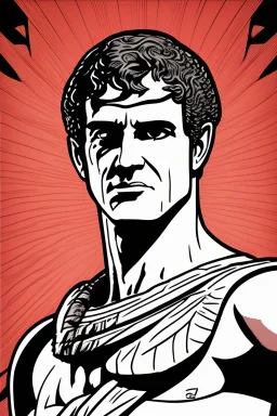 portrait mark antony comic style