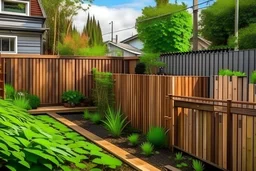 townhouse cozy and fancy backyard wooden fence