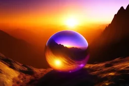 a d t k y e g in the big mountains trasparent random much little sphere in the sunset purple gold