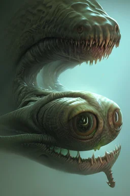 Eye monster, realistic and detailed concept art, high quality, high resolution, detailed, 4K