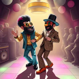 MR Kukrunk is Benny and DJ Roy in a disco, dancing