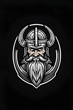modern logo with viking theme