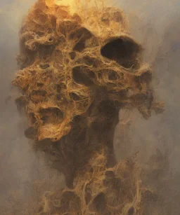 neural network. oil on canvas, beksinski