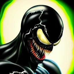 ultra detailed portrait of Venom (Topher Grace), extremely detailed digital painting, extremely detailed face,crystal clear eyes, in the style of robert e howard and pablo oliveira and Ken Kelley and Keith Parkinson ,mystical colors,perfectly centered image, perfect composition, rim light, beautiful lighting,8k, stunning scene, raytracing