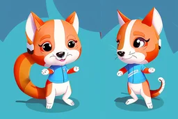 cute cartoon animal character with racing clothes and helmet