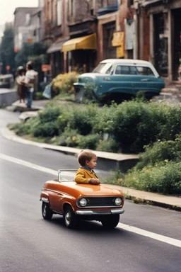 Mesmerized By The Sights Of Earth In The 1970s This Little Guy Misses His Ride Home