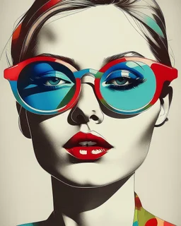 Art illustration sunglasses