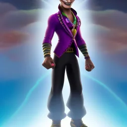Character from Monster High, male, cannibal, body color is dark, eye color is yellow, sportswear, illustration, cartoon style