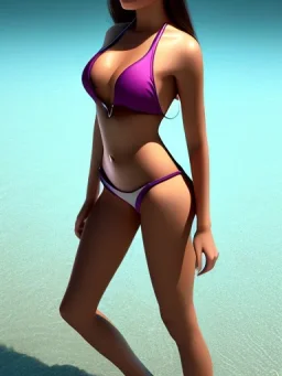 Female swimsuit model