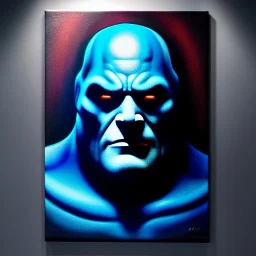 Ultra detailed fullbody Portrait in oil on canvas of Darkseid merges with Dark King,extremely detailed digital painting, extremely detailed face,crystal clear Big glowing eyes, mystical colors ,perfectly centered image, perfect composition, rim light, beautiful lighting,masterpiece,8k, stunning scene, raytracing, anatomically correct, in the style of robert e howard and Ken Kelley and Ohrai Noriyoshi and Simon Bisley and uncannyknack