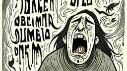 شخص يصارخ ويعاني وواضح عليه انو بدو يموت