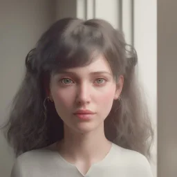 Study girl, curl hair read a book in by the window, ultra detail, real photo realistic, unreal engine, cinematic lighting --ar 1:1 creative