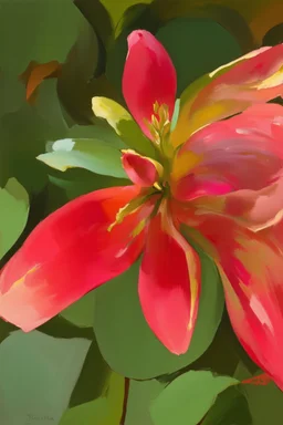 In Bloom; Georgia O'Keefe; Oil Paint