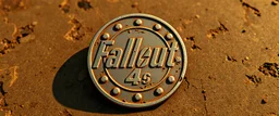 ratty coin in the style of Fallout 4 and Cyberpunk and GTA5