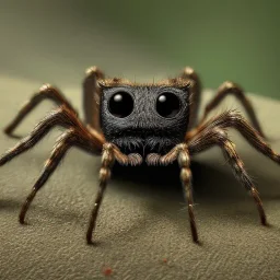 This spider is the size of a small horse, with eight long, slender legs tipped with sharp, venomous claws. Its body is covered in shimmering black fur, and its eyes glow a bright, otherworldly green. It has a pair of venomous fangs that can be extended from its mouth, and it can spin webs of magical energy to ensnare its prey. This spider is intelligent and cunning, and it is feared by all who encounter it in the realm of fantasy.