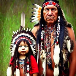 Native American/ Cherokee Tribe Wolf Clan baby