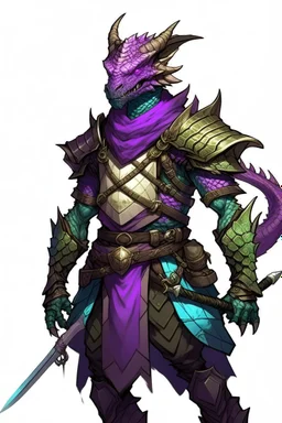 purple iridescent dragonborn ranger dnd