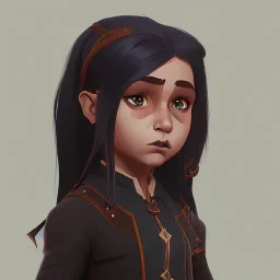 Portrait of an adorable witch kid by Nick Harris