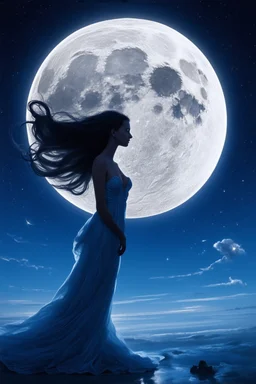 shadow of the moon; surrealistic celestial optical art