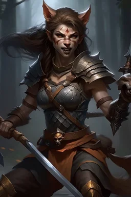 Werewolf woman warrior