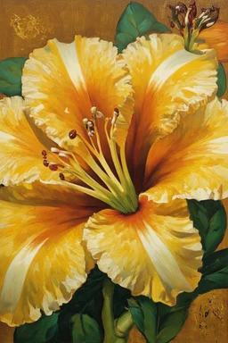 trumpet flower, fibonacci sequence; Gustav Klimt