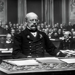 Otto von Bismarck speaks to the General Assembly of the United Nations.