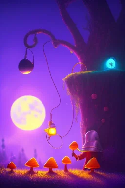 A Plague Doctor and a Mouse expand their minds with psychedelic mushrooms whilst running on the moon, by Pixar and Dreamworks