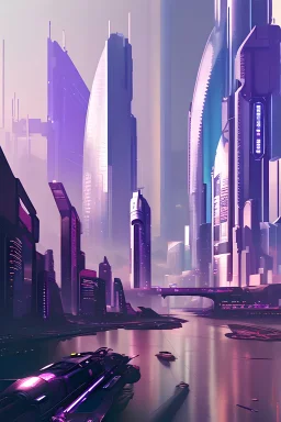 The world of Cyberpunk from the future looking futuristic