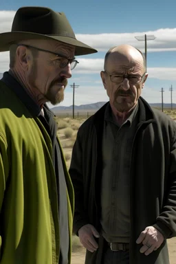 Walter White and Jesse Pinkman in the AMC walking dead universe.