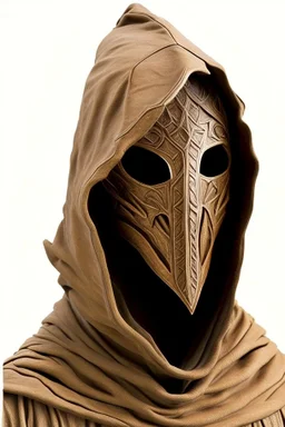 wizard mask light brown hood desert armor