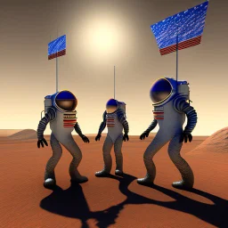 Political debate on Martian surface