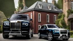 Rolls Royce Cullinan mixed with Bentley Bentayga, Super Detailed, desktop wallpaper, 4K