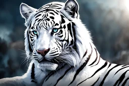 half beast White tiger human in 8k realistic anime drawing style, human body, gym costum, apocalypse, intricate details, highly detailed, high details, detailed portrait, masterpiece,ultra detailed, ultra quality
