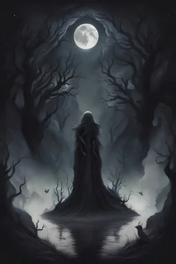 mystical illustration dark