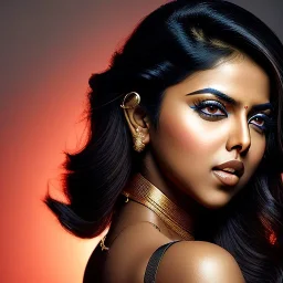 Amala paul, black hair, cyber punk , hot goddess