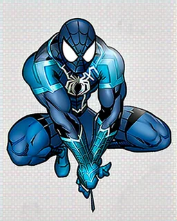 spider-man as DC blue lantern