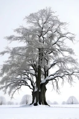 tree with snow