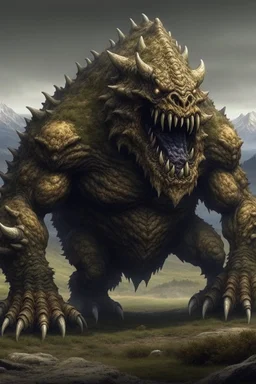 mountain monster beast huge