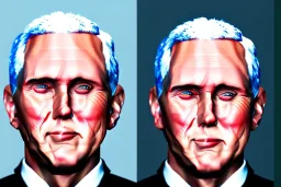 Cartoon mike pence as race bannon