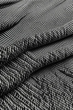 flatlay pattern wool tweed, tilable, black and white, top view, uniforme texture, photorealistic effect