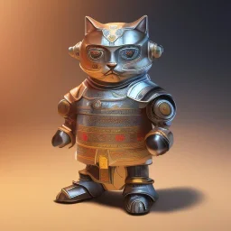 beautiful smooth realistic Japanese samurai robot cat body, run on dark cosmos background, cat еye, extremely sharp detail, finely tuned detail, ultra high definition, 8 k, unreal engine 5, ultra sharp focus, accurate sword wings, positive smile