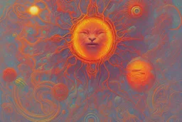 psychedelic sun by james jean