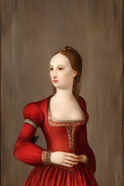 portrait, lady, full body shot, medium shot, style of Romeo and Juliet