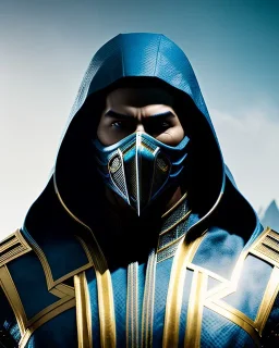 sub zero, mask and hood, mortal kombat 11, highly detailed, hyper-detailed, beautifully color-coded, insane details, intricate details, beautifully color graded, Cinematic, Color Grading, Editorial Photography, Depth of Field, DOF, Tilt Blur, White Balance, 32k, Super-Resolution, Megapixel, ProPhoto RGB, VR, Half rear Lighting, Backlight, non photorealistic rendering