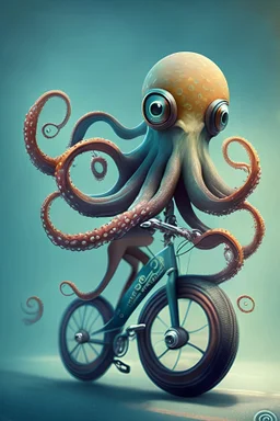 octopuson a bike