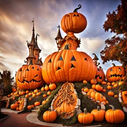 House, Fantasyland, a very crazy pumpkin architecture