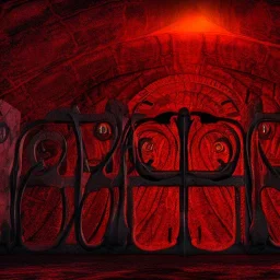 the gates of hell illustration 8k resolution