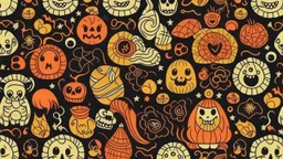 Halloween seamless pattern